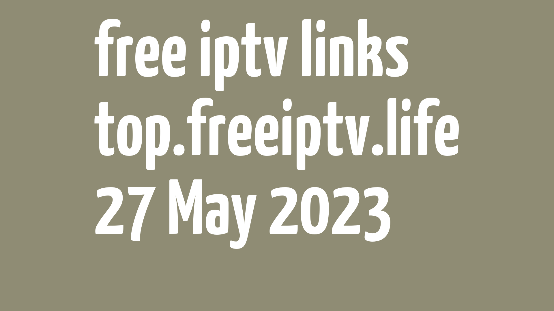 free iptv links 260523